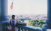003-Uma atop the dome of the Capitol